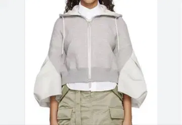 sacai Gray Sponge Sweat Hoodie