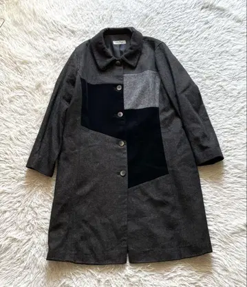 cotton house aya 이소재 조합 도킹 코트