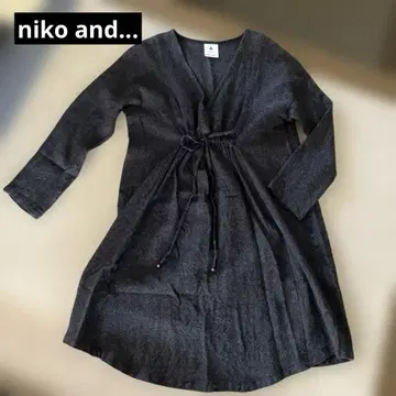 niko and - 울 혼방 와이드 튜닉 원피스 F 그레이