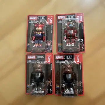 MARVEL STUDIOS 베어브릭 4개 세트