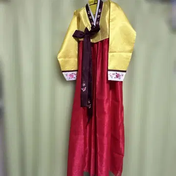 치마저고리 빨간색 x 옐로우 컬러