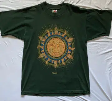 90s 하와이 아트 티셔츠 USA제