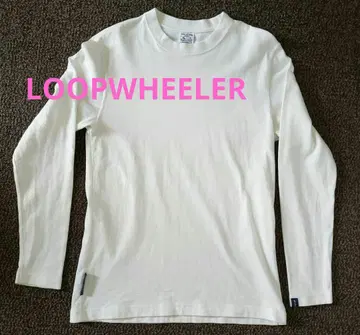 루프 휠러 loopwheeler 긴팔 티셔츠 화이트 S사이즈