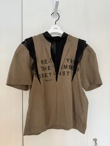 sacai T셔츠 2025ss