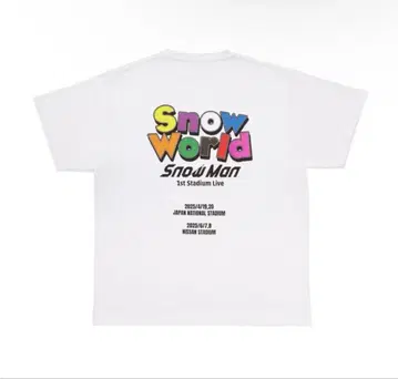 [미개봉 새상품] SnowMan 로고 T셔츠 SnowWorld