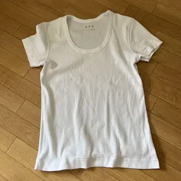 three dots 오가닉 코튼 U넥 Tee ( M White)