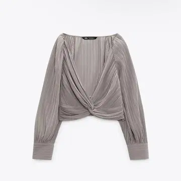 ZARA 매듭 크롭 상의