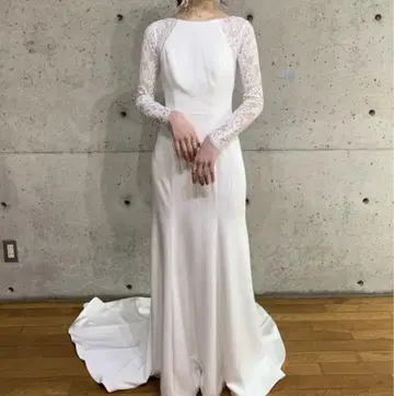 THE URBAN BLANCHE 웨딩드레스 머메이드 자수 레이스 전취