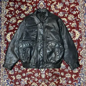 90's 00's 빈티지 가죽 자켓 블루종 봄버 프랑스