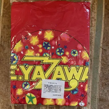 야자와 에이요시 E.YAZAWA 레드 T셔츠 L 사이즈