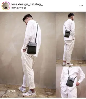 남성용 숄더 스마트폰 백