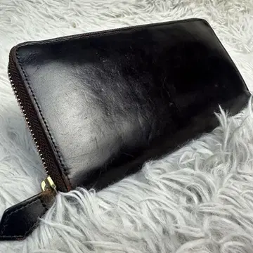 코코마이스터 블랙 가죽 장지갑 지퍼식