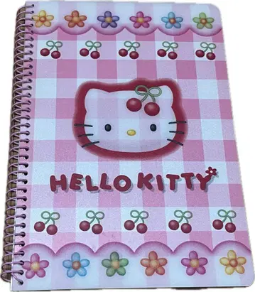 산리오 헬로키티 레트로 레어 희귀 키티 체리 플라워 노트