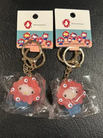 먀쿠먀쿠 키티 클리어 컬러 키링 2세트