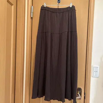 INDIVI 롱 스커트 38 브라운