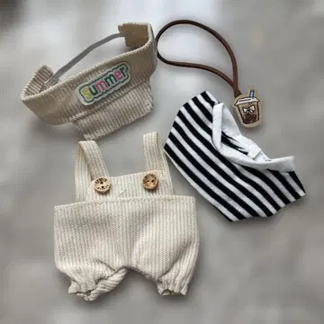 labubu 라부부 봉제 인형 17cm 옷 갈아입기 의류 세트
