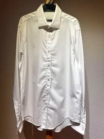 ZARA 남성용 셔츠 화이트 수트 와이셔츠