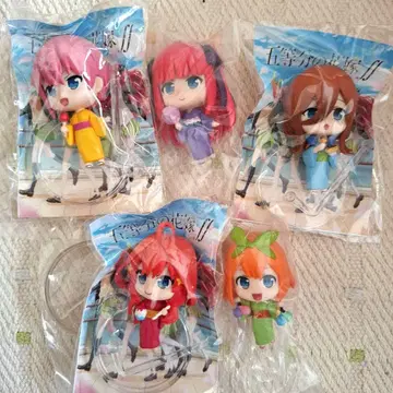 5등분의 신부 피규어 5체 세트 캡슐 토이