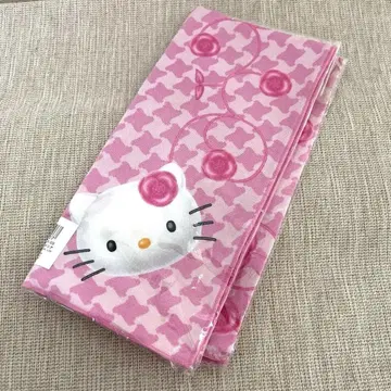 레트로 헬로키티 크로스 100% 코튼 까멜리아 로즈 장미