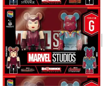 MARVEL 제일복권 베어브릭 G상 페어 박스 비전 원더 미개봉
