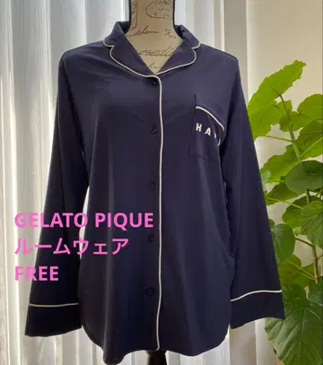 gelato pique 모달 파자마 셔츠 네이비 프리 겉옷