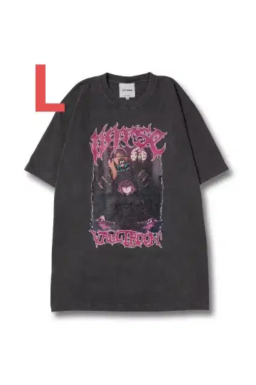 L VAULTROOM nqrse DEVIL TEE / CHARCOAL