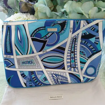 에밀리오 푸치 PUCCI 블루 클러치백 파티 생일 초특가