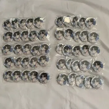 레드 블루 깃털 학 유이가 캔뱃지