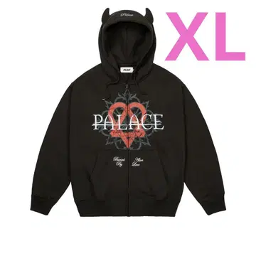 PALACE x HIM Tri Gram Hood 'Black' XL