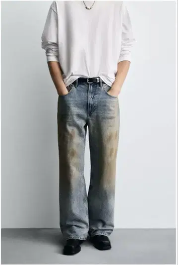 ZARA 빈티지 가공 배기 핏 청바지 28 사이즈