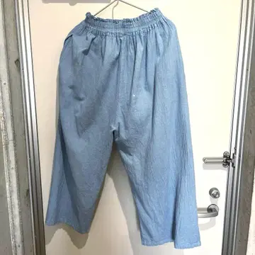 잰 선생님의 일상복 스트레이트 팬츠 S 스카이블루