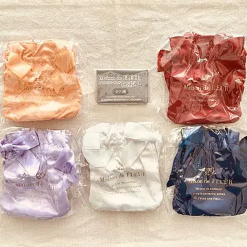 Maison de FLEUR 더블 리본 개더 토트백 키링 2