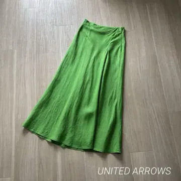 UNITED ARROWS UWCC 린넨 랩 롱 스커트