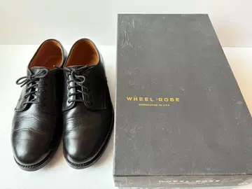Wheel Robe PLAIN TOE DERBY BLACK 7D