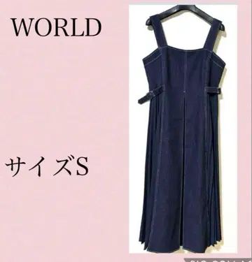 새상품 택 포함 WORLD 데님 원피스 사이즈 S