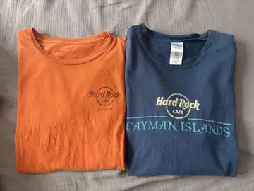 Hard Rock Cafe T셔츠 2장 세트 구제 의류