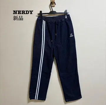 새상품 NERDY DENIM TRACK PANTS 데님 트랙 팬츠 XS