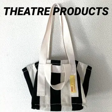 [ 미사용 ] THEATRE PRODUCTS 코튼 스트라이프 토트백
