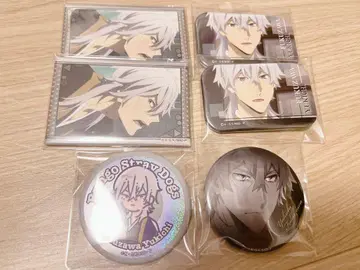 문호 스트레이독스 문스토 캔뱃지 후쿠자와 유키치 흑백 스퀘어 레토포후