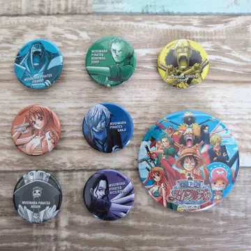 ONE PIECE 캔뱃지 8개 세트 라이드 크루즈 in 하우텐보스 한정판