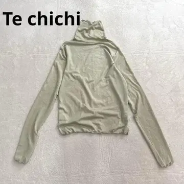 [ Te chichi ] 시어 터틀넥 상의 라메감 있음 프리 사이즈