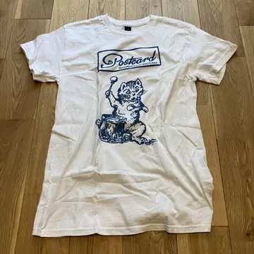 THE POSTCARD RECORDS 고양이 고양이 셔츠 S 사이즈