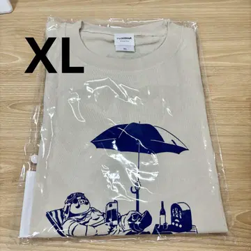 지브리 입체 조형물전 한정판 T셔츠 포르코 XL 사이즈 샌드베이지