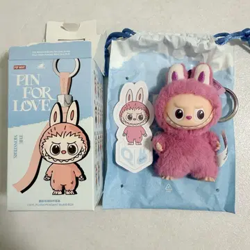 러브브 LABUBU PIN FOR LOVE 봉제 인형 펜던트 Q