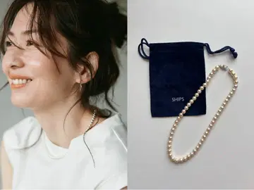 펄 목걸이 천연 진주