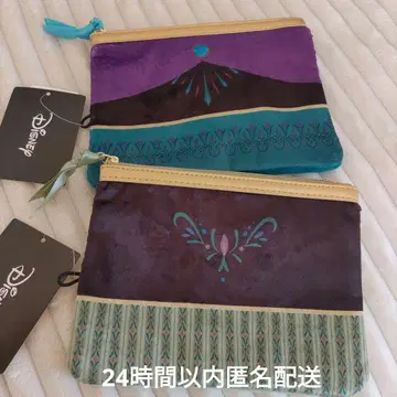 시마무라 겨울왕국 플랫 파우치 안나 엘사 2종류
