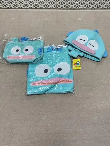 한교동 산리오 토트백 타월 봉제 인형 모자
