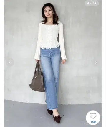 SNIDEL 부츠컷 데님 00 사이즈 SKY 미사용 새상품