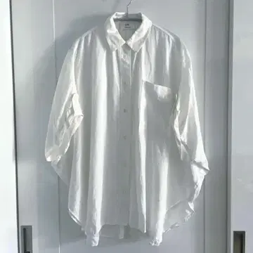 [새상품급] 플뤼미에 아롱디스망 반팔 린넨 셔츠 린넨 100% 빅 셔츠