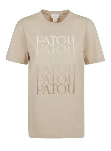 미사용 새상품! Patou 오가닉 코튼 로고 T셔츠